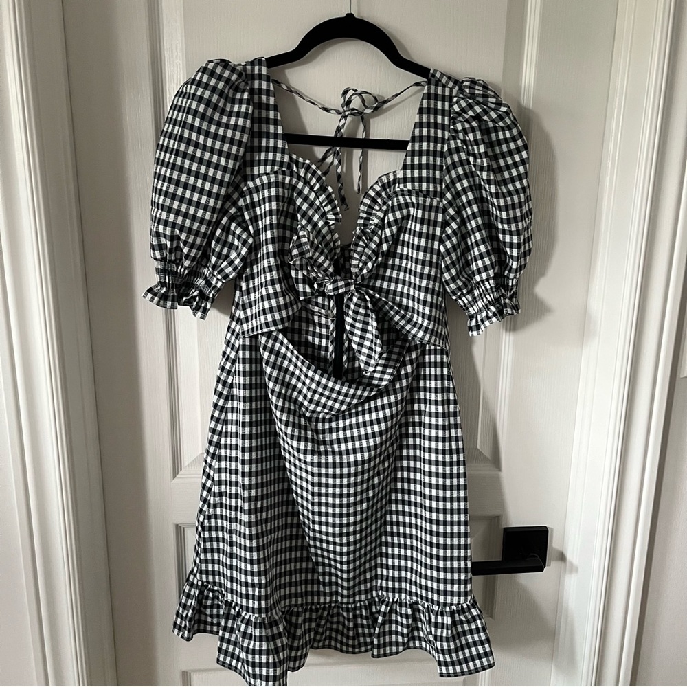 Topshop Gingham Dress 6